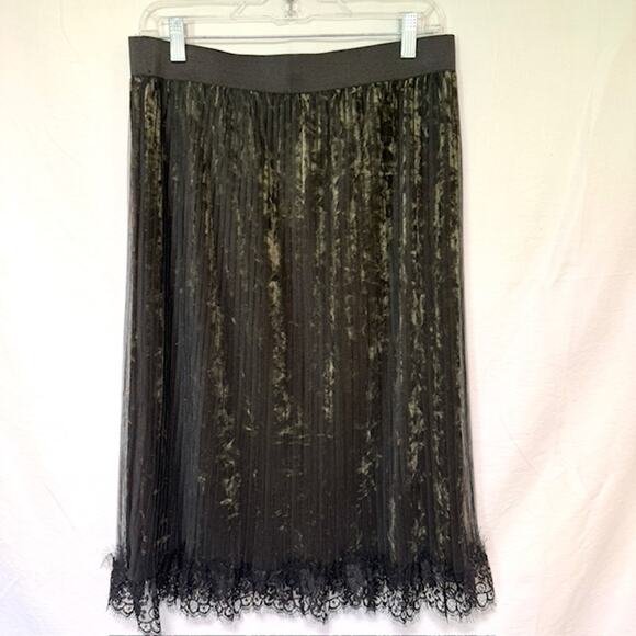 Womens Dark Fairy Grunge Skirt Size M Fairy Mesh Velvet Whimsigoth Gobolincore - Picture 4 of 15